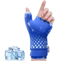 Wrist &Thumb Ice Pack Wrap -Cold&Hot Therapy Thickened Ice Gel- Hand Ice Pack & Ice Glove for Arthritis,Carpal Tunnel Relief, Tendonitis,Injuries & Recovery-Fits Men and Women (Blue, S/M) - color: Blue, size: S/M