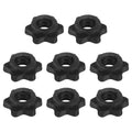 Dumbbell Collars, Barbell Spin Lock Hex Nuts Anti Slip Weight Lifting Clip Plastic - color: Black