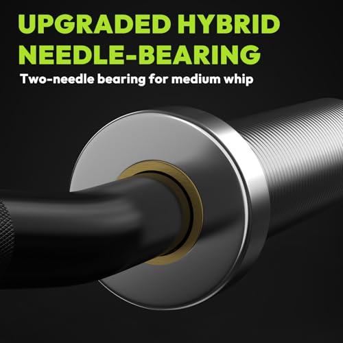 HANDBODE Olympic EZ Curl Bar, Curling Barbell, 4 FT And 6.2 FT Options | 500-700 LB, Rackable Longer Version, 2-Inch Sleeves, Angled Grips, Bicep Training, Tricep Extensions, Preacher Workouts - color: 4ft Curl Bar 20lb, Black & Silver
