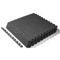 Sunny Health & Fitness Durable Multi-Use Floor Mats for Home, Gym & Play | Exercise Floor Mat, Cushioned Support, Connect Multiple Mats, Easy-Clean Surface, Home Gym, Playroom, Floor Protection - style: 6 FT x 4 FT