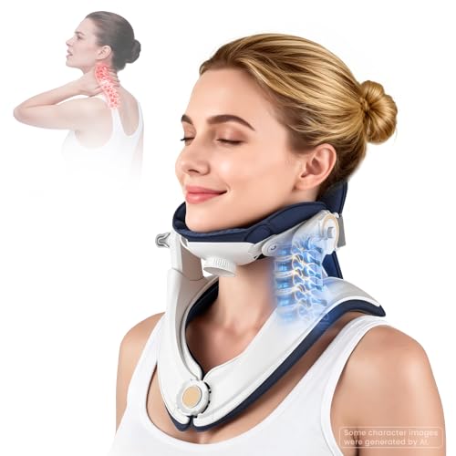 Neck Stretcher Cervical Traction Device - Adjustable Lightweight Neck Support Brace for Cervical Spine Decompression,Pain Relief Neck Decompression Tension Relief, FSA Eligible HSA Eligible