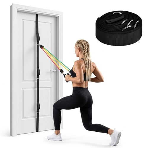 Door Anchor Strap for Resistance Bands,Multi Point Anchor Gym Attachment,Resistance Band Door Anchor,Door Resistance Bands for Workouts, Durable Nylon Strap for Full-Body Workouts