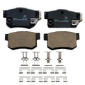 D537 Rear Ceramic Brake Pads Kits 4pcs for Acura CL 1997-1999, ILX 2013-2022, Integra 1998 2000-2001, RSX 2002-2006, TL TSX Vigor EL | Honda Accord Civic CR-Z Prelude S2000 | Suzuki Kizashi SX4 - size: D537