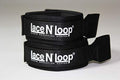 Lace N Loop Straps (Pair) - Lace-Up Boxing Glove Converter - color: Black (White Logo)