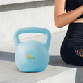 Water Filled Kettlebell, 6kg Adjustable Soft PE Kettle Bell with Ergonomic Non-Slip Handle, Portable Fillable Weight for Home Gym Strength Training Travel Yoga Fitness - color: Light Blue