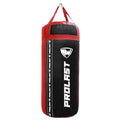 4Ft XL 135Lb Heavy Punching Kicking Bag for Adults, Boxing, MMA, Martial Arts, Muay Thai, Strength Training Equipment - color: Black / Red, size: Filled