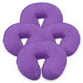 LONDON LINENS Pack of 4, Premium Extra Thick 100% Cotton Flannel Massage Tables Face Cradle Covers Cozies Fitted - Includes 4 pcs (Lilac) - color: Lilac, size: 4