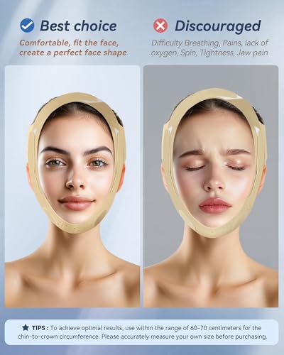 Reusable V Line Silicone Face Strap, Soft Silicone Chin Strap for Women 23-27 Inches yellow - color: Bronce