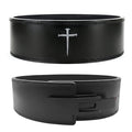 Christian Lever Weight Lifting Belt- 10mm Thick Leather Weightlifting Belt for Men & Women- Durable Leather Weight Belt for Men- High Strength Powerlifting Belt- Squat Belt, Deadlifting Belt | Faith Lever Weight Belt for Men, Secure Steel Lever Buckle, Du