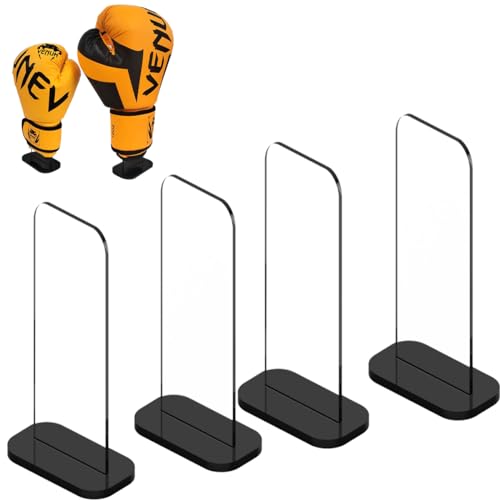 2 Pack Boxing Glove Stand, Boxing Gloves Display Case, Vertical Boxing Glove Display Stand Baseball Glove Display Holder