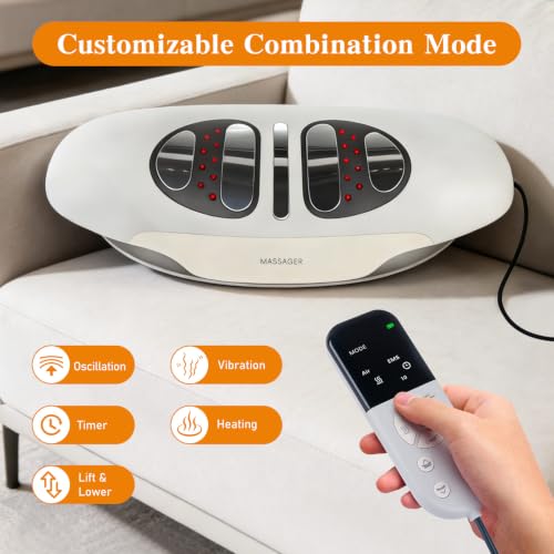 Multifunctional Electric Lumbar Traction Device for Daily Lumbar Comfort, Cordless Battery-Powered Back Traction Device with 3 Modes Dynamic Traction, 3-Level Heating & Manual Adjustment