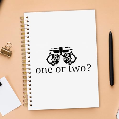 OJMFHEGEE Funny Optometry Medical Spiral Notebook Gifts for Doctors Nurses Optometrist 5.5x8.3 in, Eye Optician Optometry Gifts Hardcover Notebook Journal for Women Men Coworkers - color: Optometry Medical
