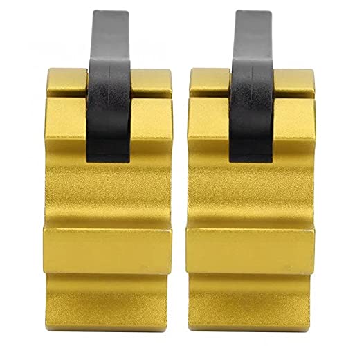 Metal Olympic Barbell Clamps 2inch Heavy Duty Exercise Collars,Weight Clips for 2" Barbell,Quick Release Weight Clamps for Weightlifting, Olympic Lifts Strength Fitness Training 1 Pair - color: Gold