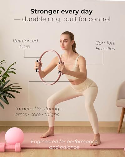 Pilates Kit for Women – Home Pilates Equipment Set with Ring, Ball & Resistance Bands | Pilates Starter Kit with Accessories in Gift Box - color: Mocha, style: Essential Kit - 3PC