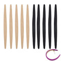 10 Pack Women Headbands Gripper Replacement Adhesive Strips Anti-slip Sticker Grips for Satin Headbands 1 Inch Trendy Ribbed Elastic Hair Bands Plain Hard Headband Ribbon Head Band DIY Craft