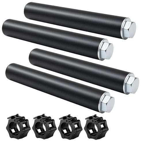 CAELUM Weight Plate Holder Power Rack Attachment, for 2 Inch Olympic Plate Storage, Squat Rack Holder Fits 2"x2", 2"x3", 3"x3" Power Cages - size: 1" hole(4pcs)