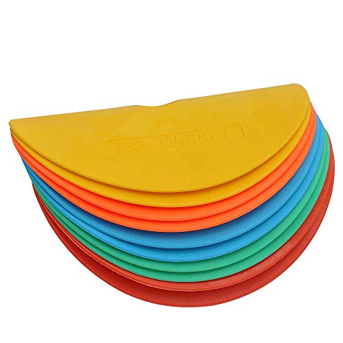 Flat Cones Spot Markers Soccer Basketball Sports Speed Agility Training - color: MULTICOLOR