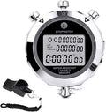 Digital Stopwatch Timer Stop Watch Stopwatch for Sports Competition - color: 100 Lap Metal