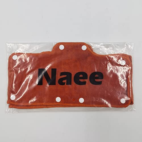 Orange Sweatband for Hardhat Washable Velvet Terry Cotton Hard Hat Liner NAEE snap on (6pcs) - color: Orange
