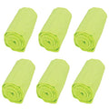 FROGG TOGGS Chilly Mini Cooling Neck Towel, 29" x 3" - color: High Vis Green: 6-pack