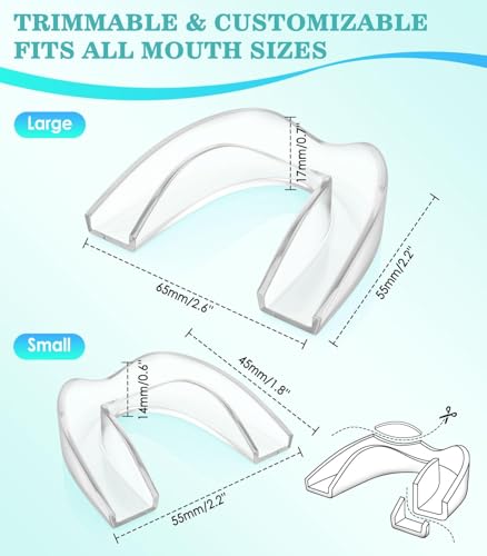 Anti Grinding Guard,Night Guards for Teeth Grinding,4 Pack/2 Size,Transparent | 4 Pack/2 Size,Transparent - color: Transparent