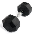 Power Systems Rubber Octagonal Dumbbell - size: 25-Pounds