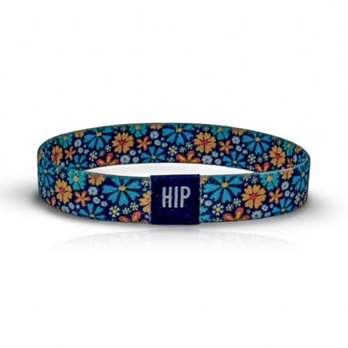 Thick Hair Ties for Men, Durable Hair Bands, Non-Slip, Stylish & Versatile Bracelet, Waterproof Bracelets & Summer Bracelets for Surf, Beach & Everyday Wear (Flower Lovin' Black) - color: Flower Lovin' Black