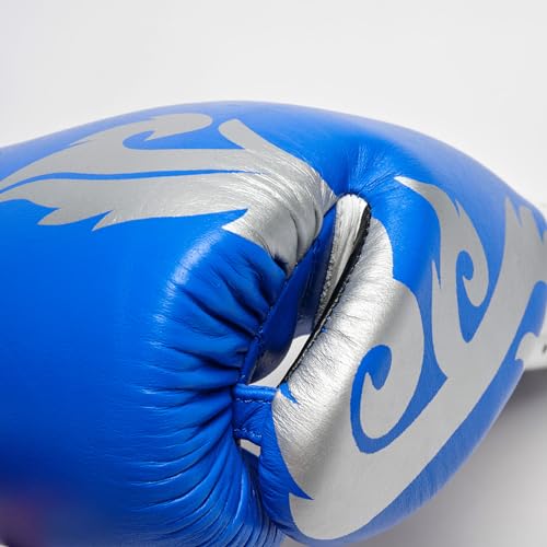 LEONE 1947, Thai Style Boxing Gloves - color: BLUE, size: 10