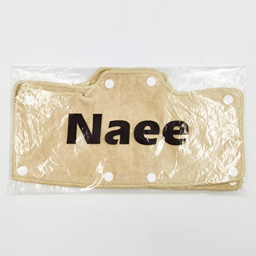 Beige Sweatband for Hard Hat Washable Velvet Terry Cotton Hard Hat Liner NAEE snap on (6pcs) - color: Beige