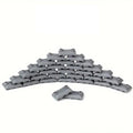 50 Pieces Military Building Blocks Sandbag, Bunker, Obstacle Sandbag Building Accessories, Tactical Equipment Assembling Scene Building Toys, Compatible with Lego Parts and Pieces(Dark Gray) - color: Dark Gray