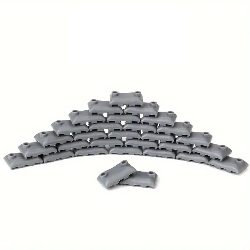 50 Pieces Military Building Blocks Sandbag, Bunker, Obstacle Sandbag Building Accessories, Tactical Equipment Assembling Scene Building Toys, Compatible with Lego Parts and Pieces(Dark Gray) - color: Dark Gray