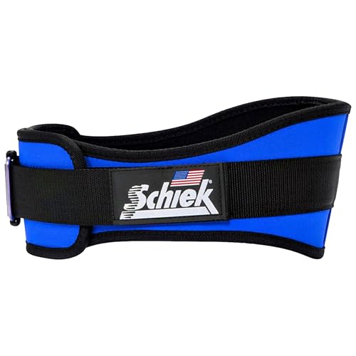 Schiek Sports 2006 Nylon 6" Weight Lifting Belt - Support Belt for Power Lifting - color: Royal Blue, size: Small