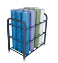 Power Systems Studio Foam Roller Cart, Holds up to 12 6-Inch Diameter Foam Rollers, Gray (80186)