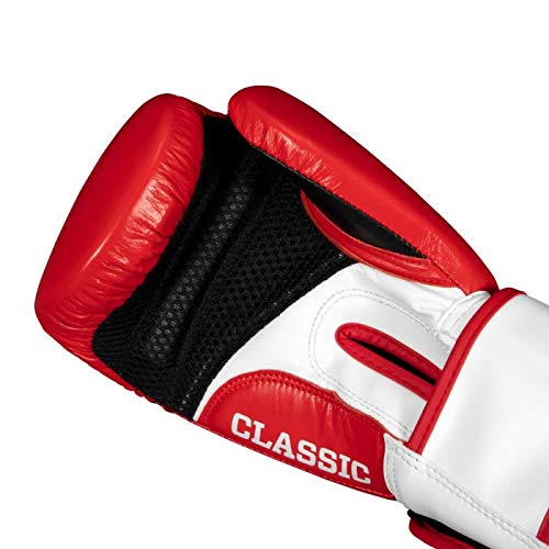TITLE Boxing Classic Leather Super Bag Gloves 2.0 - Boxing Gloves, Punching Bag Gloves, Kickboxing Gloves, Punching Gloves, Heavy Bag Gloves, Boxing Gloves Men, Boxing Gloves Women, Boxing Equipment - color: Red/White/Black, size: XX-Large