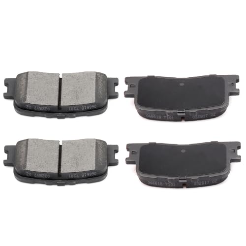 ECCPP D885-7762 4pcs Rear Ceramic Disc Brake Pad Set Fit For Lexus ES300 2002-2003,For Lexus ES330 2004-2006,For Toyota Camry 2002-2006,For Toyota Highlander 2001-2003 - style: D885 [4pcs]