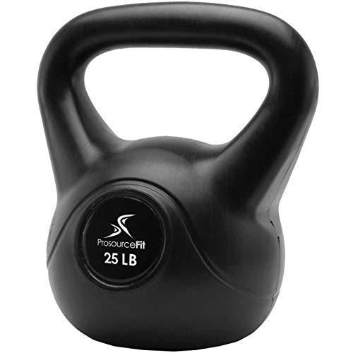 ProsourceFit Vinyl Plastic Kettlebell from 10, 15, 20, 25, 30 and 35 lbs - style: 25lb