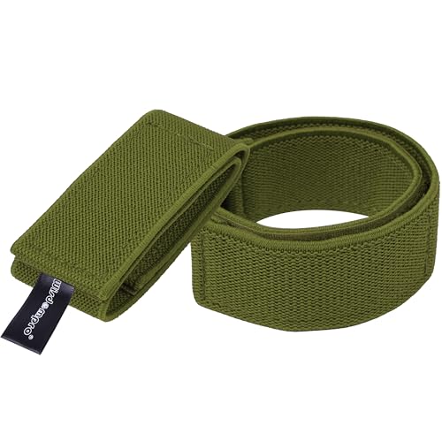 Wisdompro Cowboy Boot Straps, 1 Pair Ankle Bands Blousing Garter Blousers Lasso Pant Leg Clip Jeans Wrap for Biking, Fishing - color: Army Green 12 Inches, size: 12''