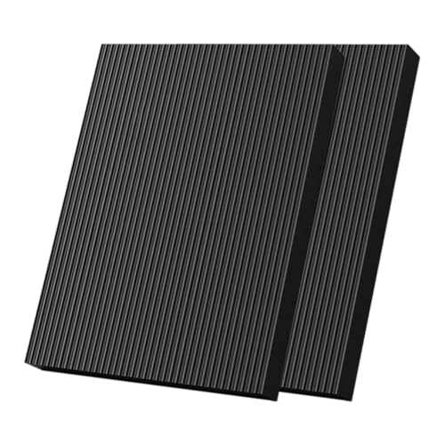 2 Packs Exercise Balance Pads, Non-Slip Foam Balance Pad High-Density Knee Pad for Physical Therapy, Yoga, Fitness, Stability Training - color: Black, size: 21.6x 17.7x 1.57 inch