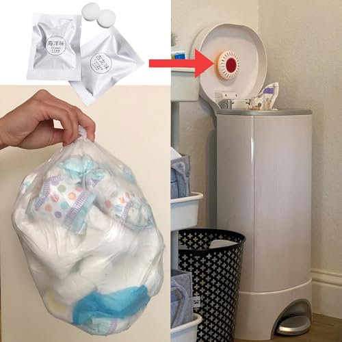 24 Pack Diaper Pail Air Freshener Pads Diaper Pail Deodorizer Disc Baby Trash Can Deodorizer Replacement Tablets Odor Eliminator Refill Scented (8 Flavors) - color: 24 Pack 8 Flavors