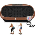 Lifepro HexaPlate Lite Vibration Plate Exercise Machine — Magnetic Acupoints, 99 Speeds & 10 Presets Vibration Platform Machine with Resistance Bands — Vibrating Plate for Lymphatic Drainage & Toning - color: Copper