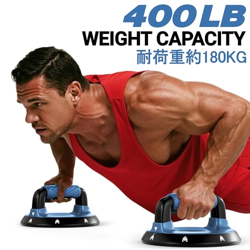 READAEER Push Up Bars, Rotating Handle Design with Bearings for Smooth, Effortless for a Wider Range of Motion, Handle Rotation, Wide Grips with Non-Slip Rubber Pads for Comfort Exercise - color: Blue