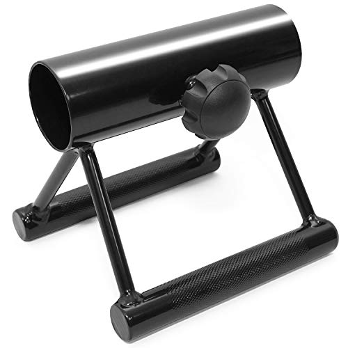 Yes4All Exercise Machine Adjustable T Bar Row Attachment, D Row Handle/Landmine Handle Attachment with Textured Rubber Handles - color: F. Knurl Handle for 2inch