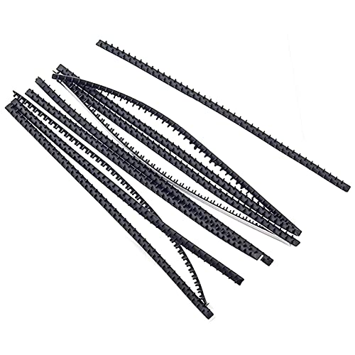 Teensery 10 Pcs Anti-Slip Headband Teeth Strips Self-adhesive Hairband Teeth for DIY Hair Accessories Making, 7MM Wide