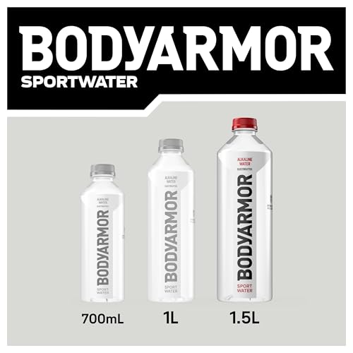 BODYARMOR SportWater Alkaline Water, Superior Hydration, High Alkaline Water pH 9+, Electrolytes, Perfect for your Active Lifestyle, 1.5 Liter (Pack of 12) - size: 50.7 Fl Oz (Pack of 12)