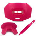 DAMAGE CONTROL Youth Football Mouth Guard – Breathable No Boil Mouthpiece, Protects Lips & Teeth, Works with Braces, Includes Helmet Strap – Sports Gear & Accessories (Hot Pink) - color: Hot Pink