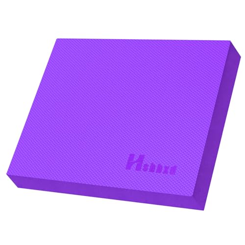 Professional Balance Pad for Physical Therapy and Stability Training | Nonslip foam balance cushion for exercise, yoga, fitness, stretching, and physical therapy routines - color: Purple, size: 15.7*13.0*2in