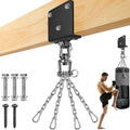 BeneLabel Heavy Bag Hanger for Punching Bag Beam Mount Hardware 360° Rotation Boxing Bag Ceiling Mount I-Beam Hanger for Hanging Heavy Punching Bags Wall Hangers - color: Beam Hanger with 4Pcs Steel Chain