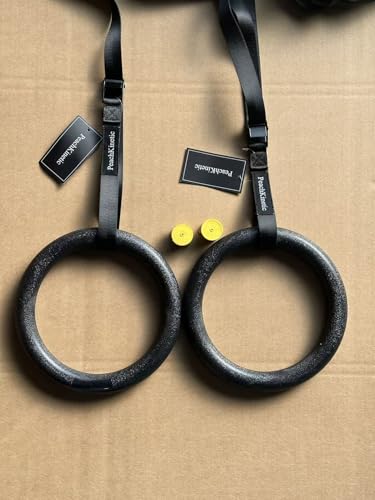 PeachKinetic Gymnastics Rings, ABS Olympic Rings for Training and Strength Workouts