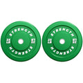 Rendpas Premium Color-Coded Rubber Bumper Plates Set - 2 Inch Olympic Weight Plates for Home Gym Cross and Strength Training - color: 25LB Pair