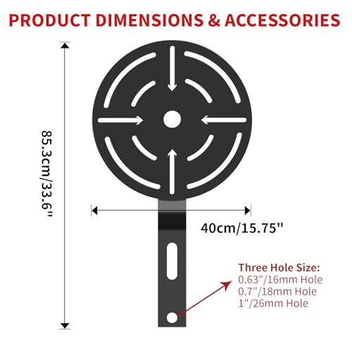 AHTAPFON Wall Ball Target for Rack Mounted with Extension,Medicine Ball Target for Power Rack Attachments,Home Gym Exercise Ball Squash Fitness for Enhance Explosive Power - size: 0.7″/18mm Hole